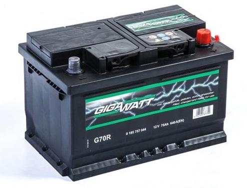Аккумулятор автомобильный Gigawatt G70R 70Ah (о.п.)
